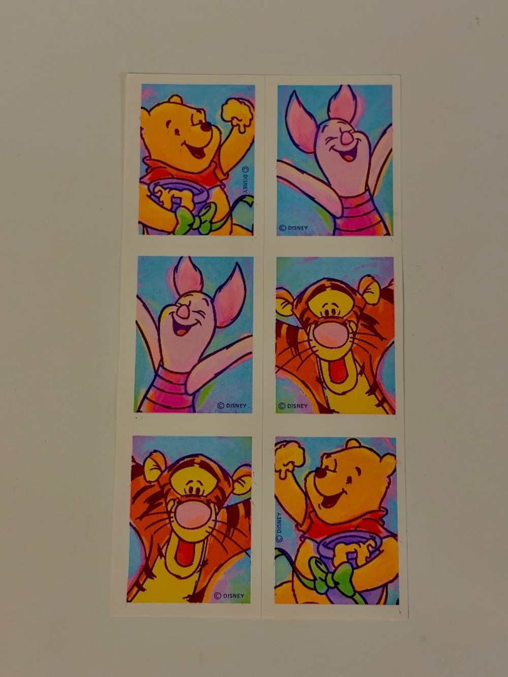 Vintage Winnie the Pooh Stickers Hallmark Party Express Y2K Disney Retro Piglet